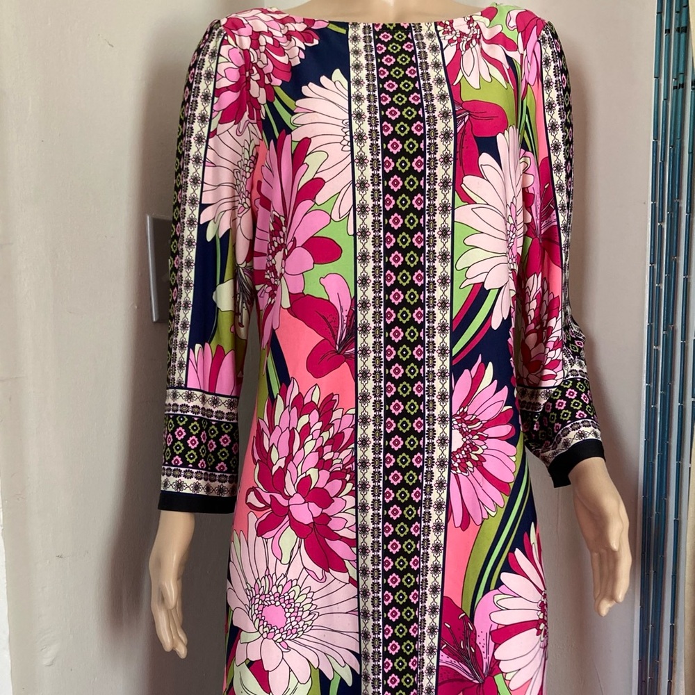 Vintage London Times Floral Dress Size 8